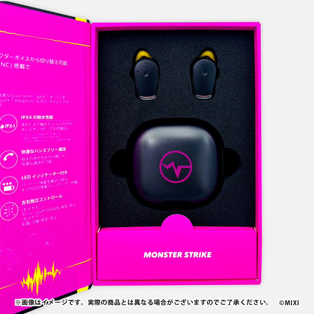 モンスターストライク ワイヤレスイヤホン MX-BTTW03-BK エル