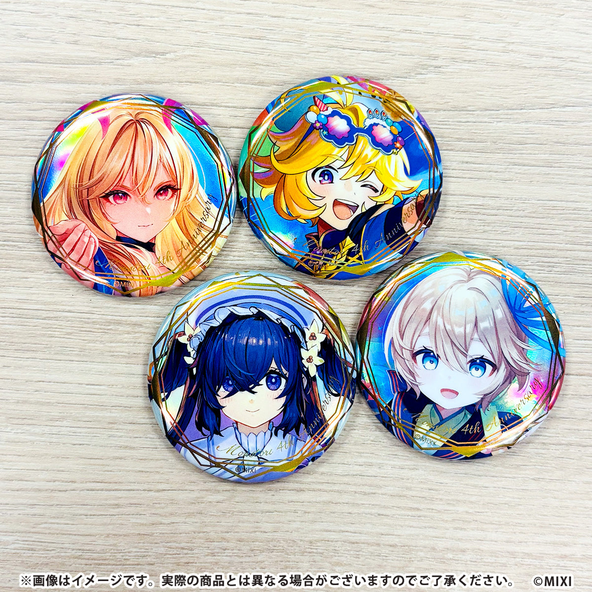 モンストア ANNIVERSARY 缶バッジ メモリー(アップ)