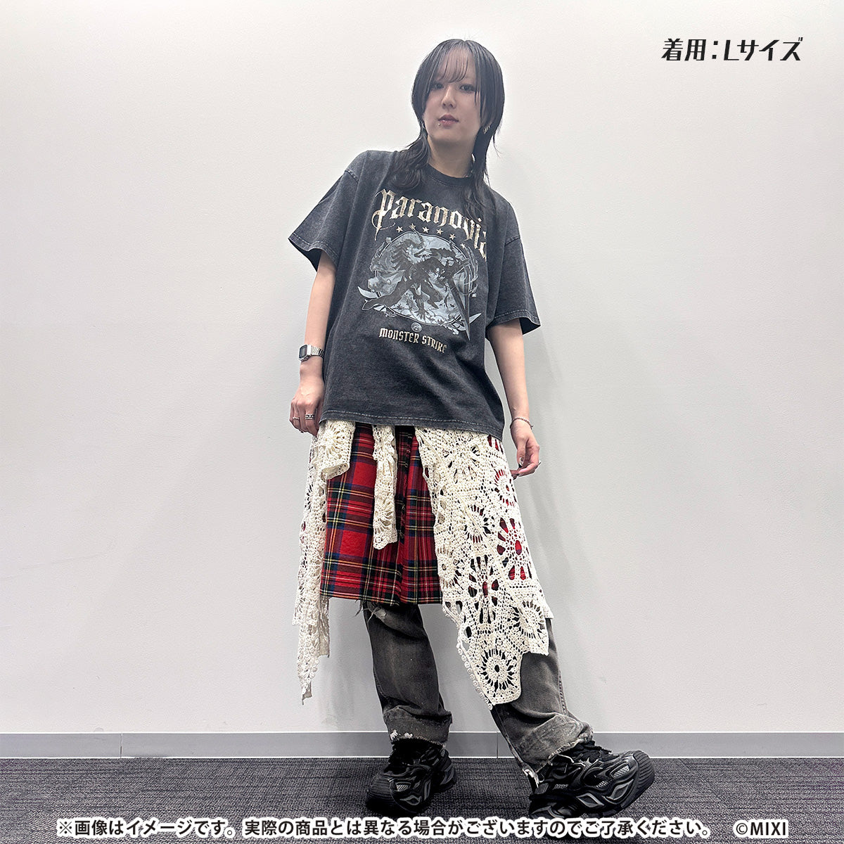 モンスターストライク Tシャツ 破界の黒き激甚 パラノヴィア