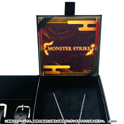 モンスターストライク プレミアムアクセサリー シルバーペンダント&レザーブレスレット 流浪の残火 バサラ