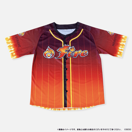 モンスターストライク ベースボールシャツ 火属性