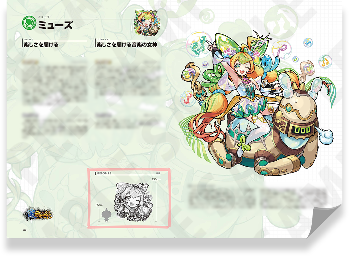 キャラクターの身長