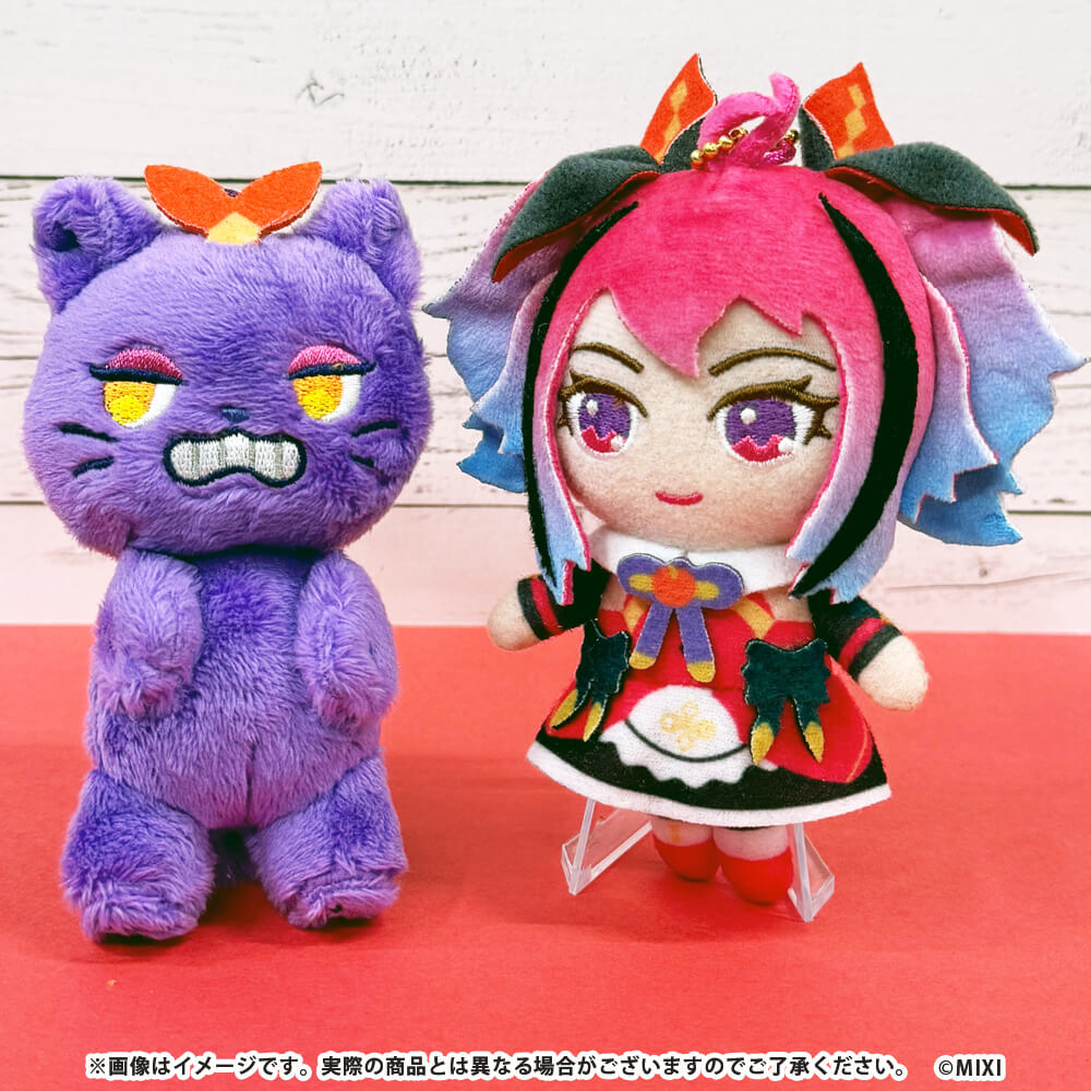 モンスターストライク ペアぬいぐるみキーホルダー  ラプラス＆シュレディンガー