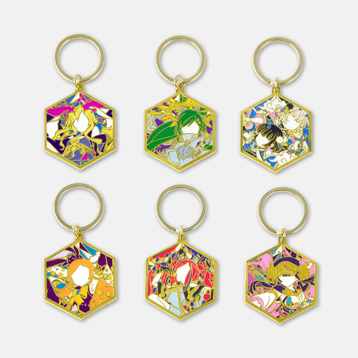 シルエットメタルキーホルダー コンプリートセット