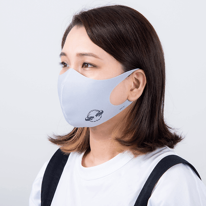 洗える抗菌マスク ルシファー モチーフ グレー