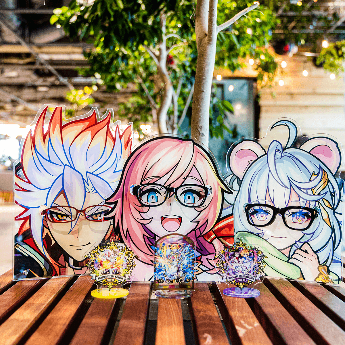 モンスターストライク アクリルメガネスタンド 想いを通わす「繋ぎ手」 ちはや